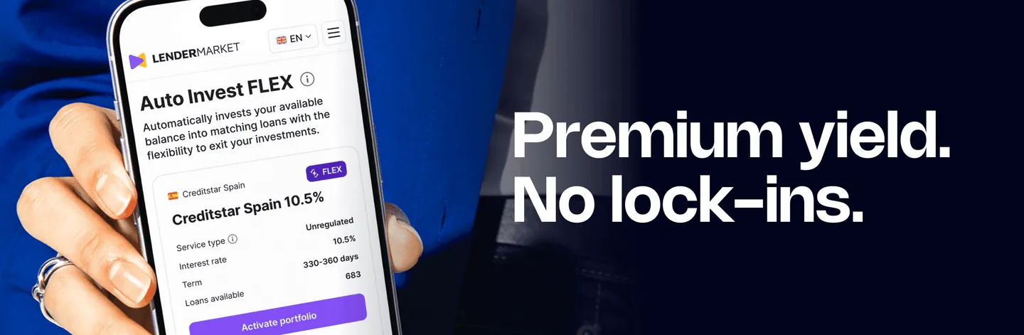 Auto-invest FLEX ad from Lendermarket